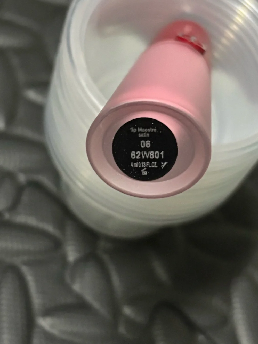 Giorgio Armani Lip Maestro Liquid Lipstick — Pink Tube with Red Cap